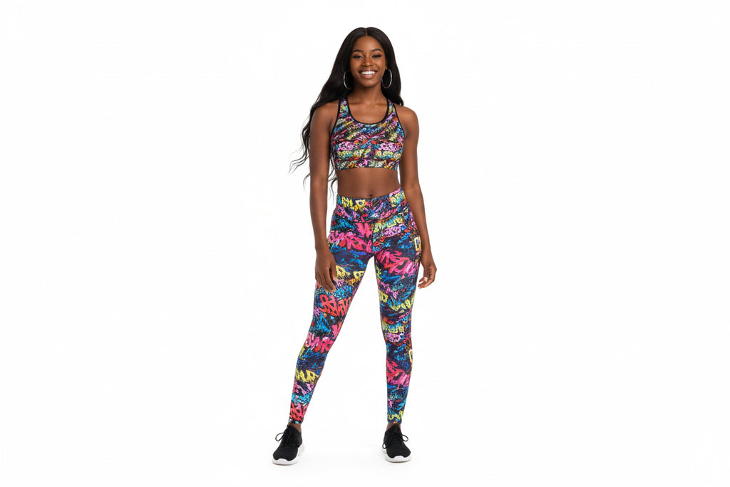 Modern Colors Sports Bra — All-Over Print