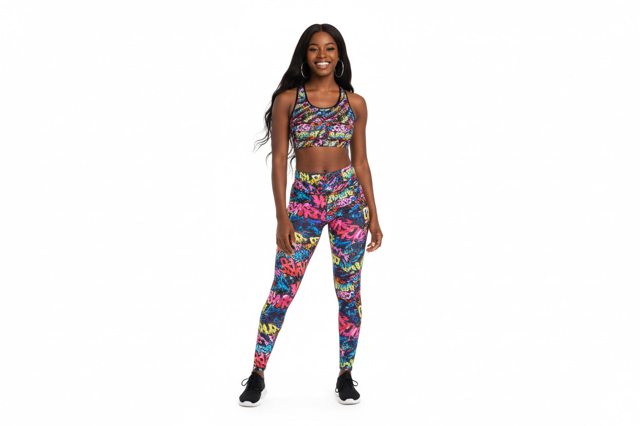 Modern Colors Sports Bra — All-Over Print