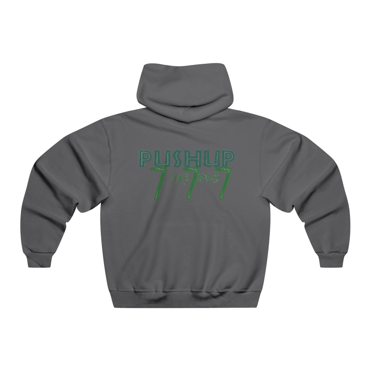 Push-Up 777 Graphic Hooded Sweatshirt for Fitness Enthusiasts