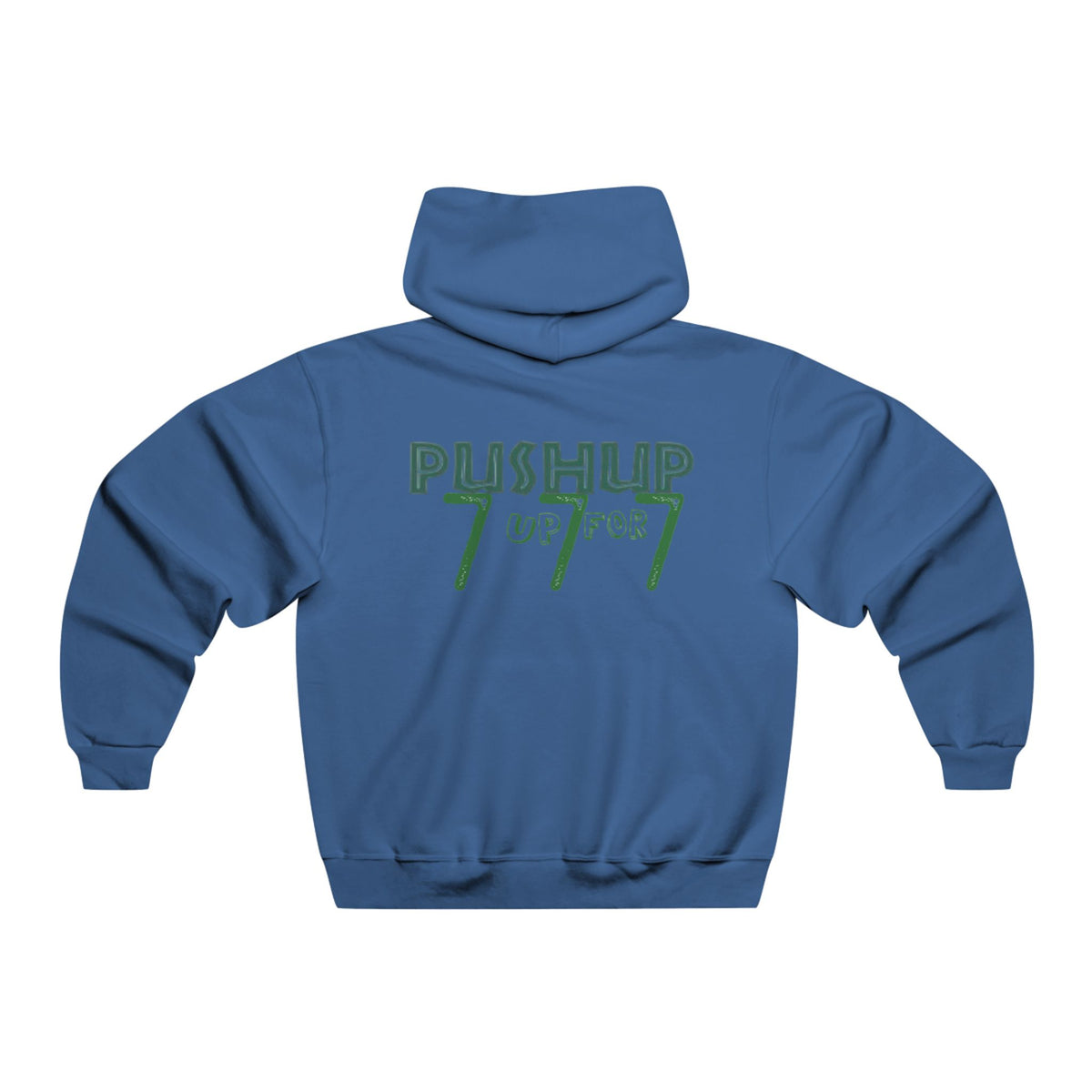 Push-Up 777 Graphic Hooded Sweatshirt for Fitness Enthusiasts