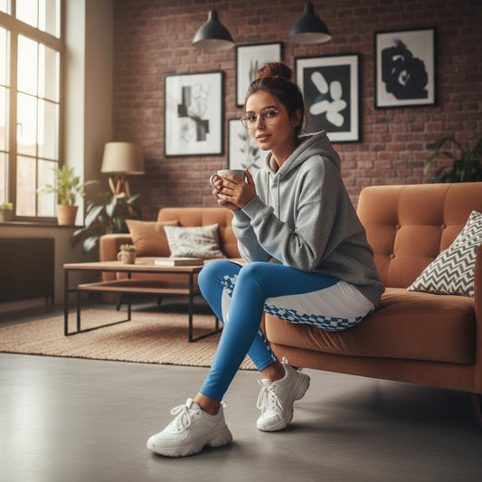 Trendy High Waisted Yoga Leggings - Activewear, Fitness Wear, Workout Leggings, Gift for Yogi, Sports Leggings Printify