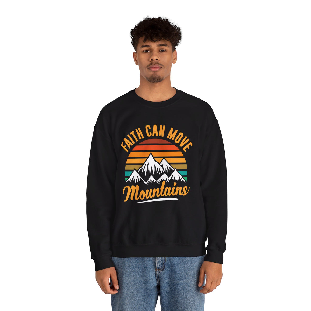 Faith Can Move Mountains Sweat-shirt unisexe 
