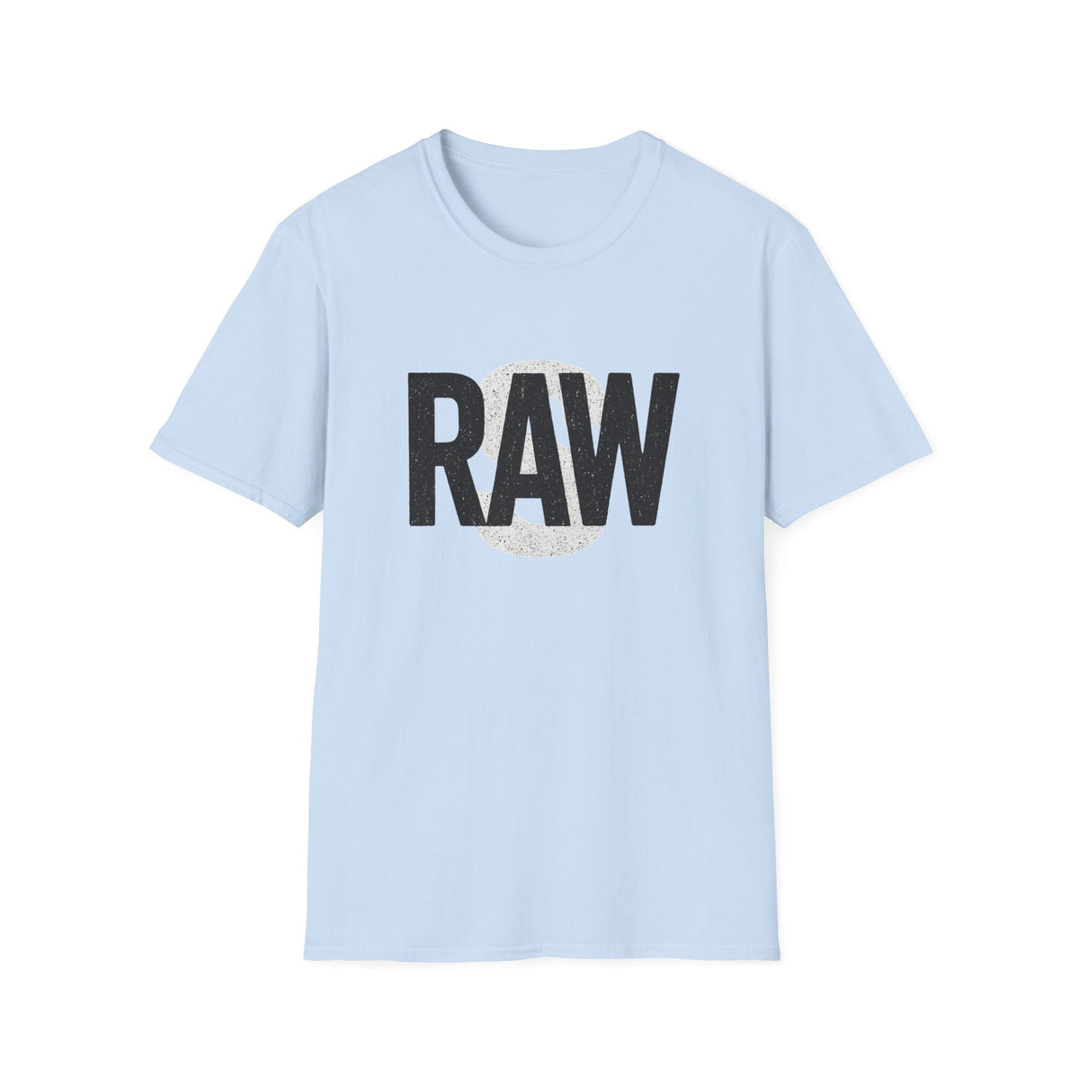 RAW Unisex Softstyle T-Shirt, Casual Graphic Tee, Everyday Wear, Gift for Him or Her, Streetwear Fashion, Summer Essential Printify