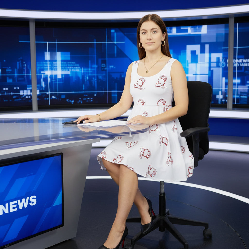 Presentation Skater Dress-TV Design Printify