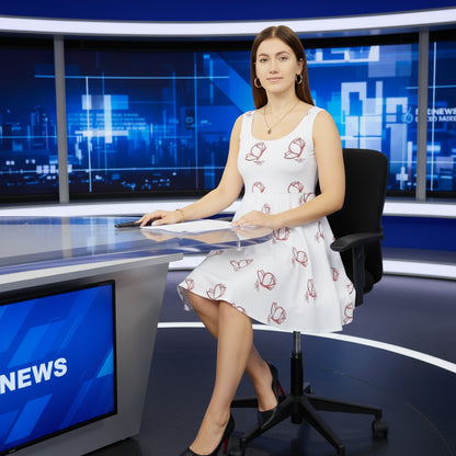Presentation Skater Dress-TV Design Printify