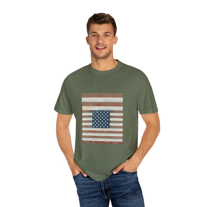 Patriotic Garment-Dyed T-Shirt | Perfect for 4th of July, Memorial Day, Casual Wear, Gifts, Americana Style Printify