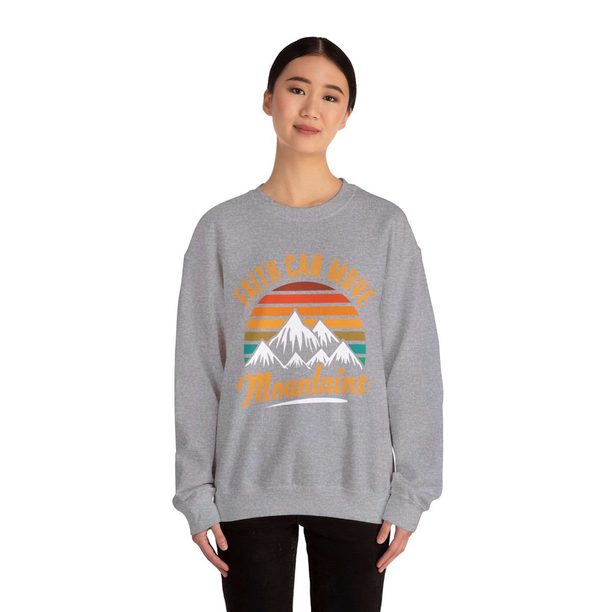 Faith Can Move Mountains Sweat-shirt unisexe 