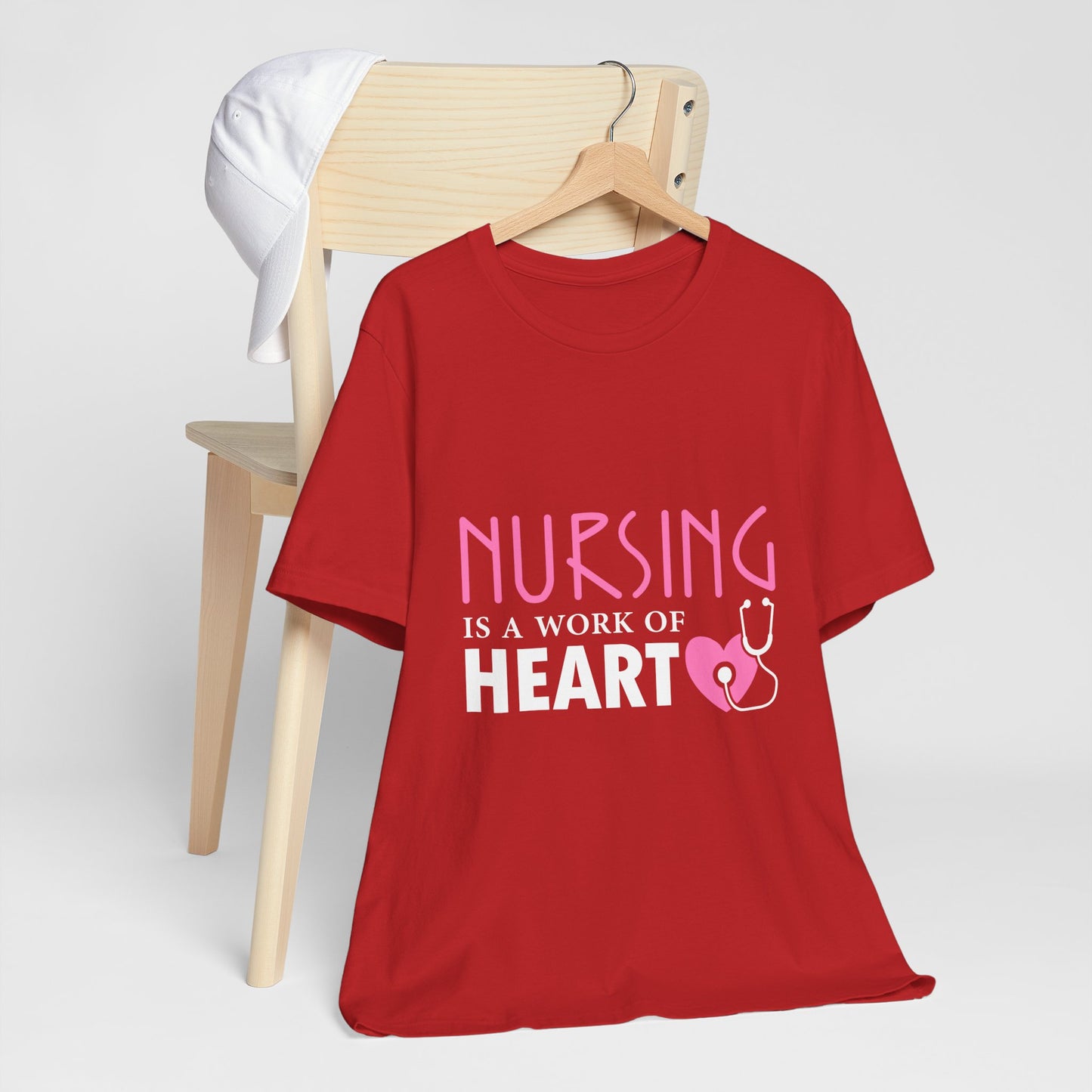 Nursing Is A Work Of Heart Unisex Tee