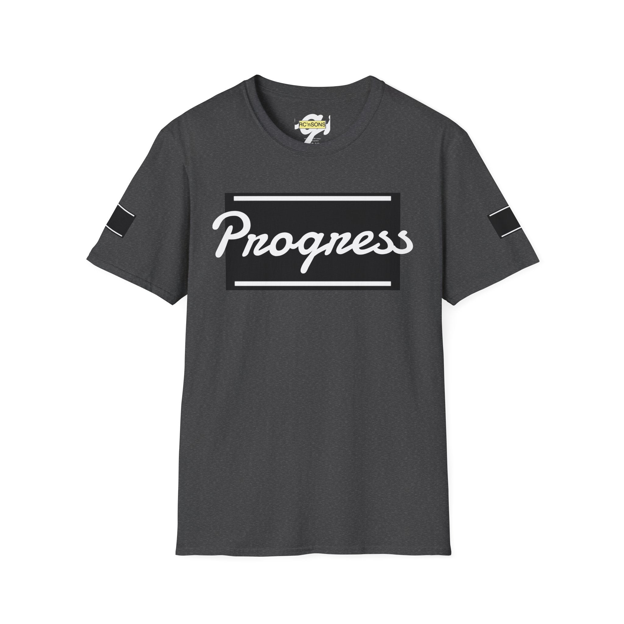 Motivational Unisex Softstyle T-Shirt | Progress Tee, Gift for Teens, Casual Wear, Workout Shirt, Inspirational Apparel Printify