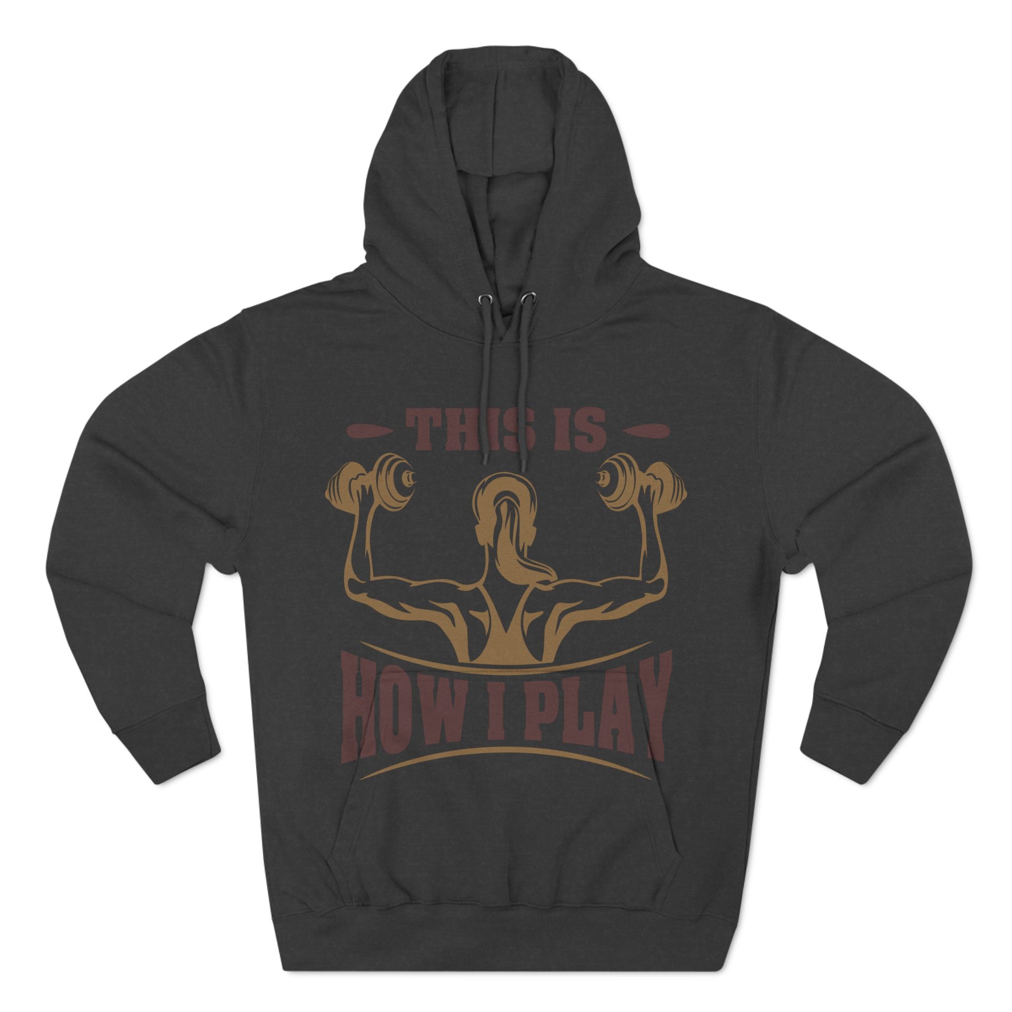 Rcnsons Unisex Three-Panel Fleece 'Play' Hoodie