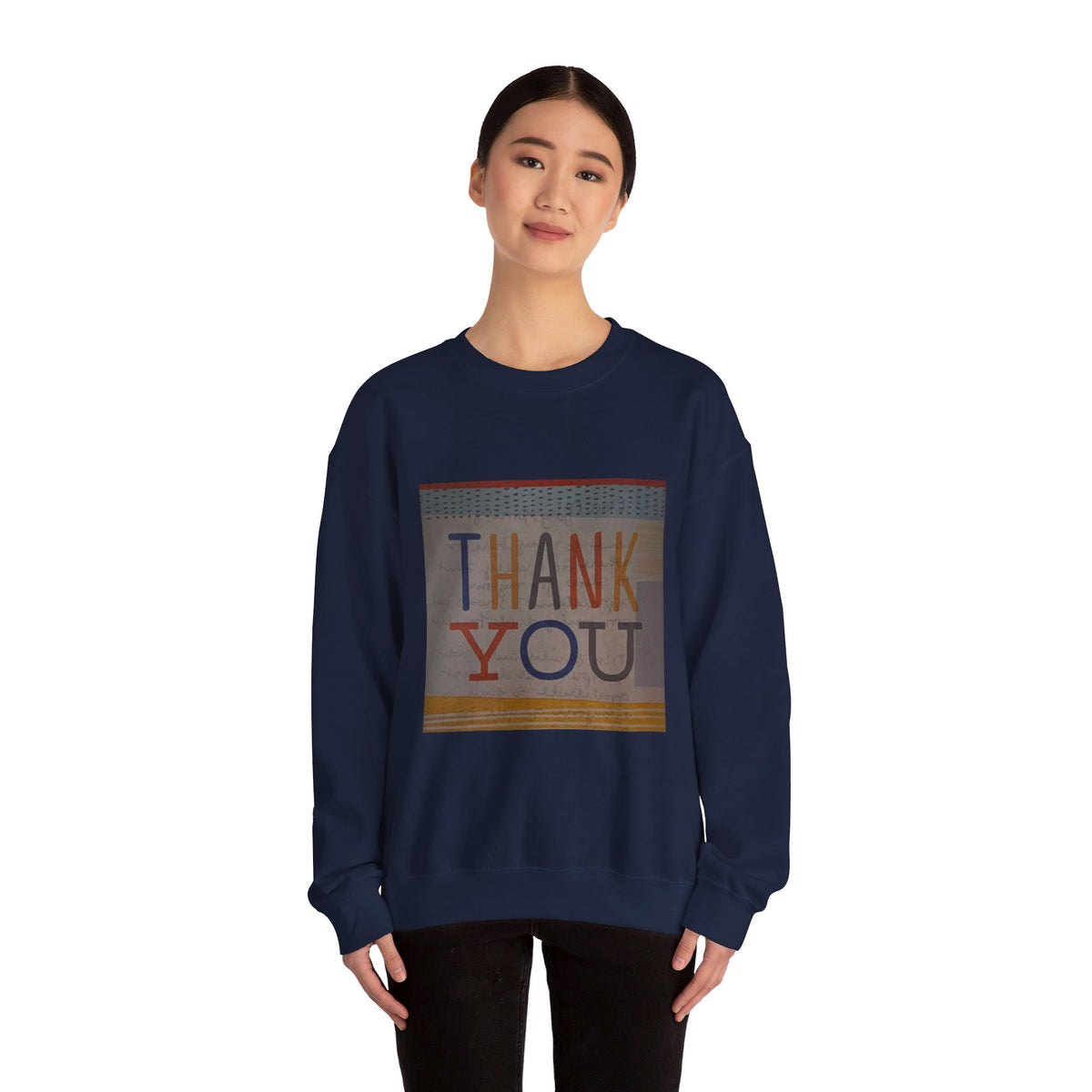 RCNSONS Unisex Crewneck Thanks Sweatshirt