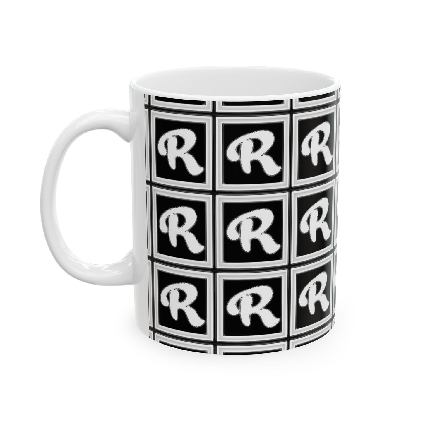 Monogrammed Ceramic Mug - Custom Gift for Coffee Lovers, Unique Kitchen Decor, Personalized Tea Cup, Perfect for Home or Office