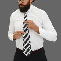 Stylish Modern Necktie for Men, Geometric Pattern Tie, Formal Accessory, Gift for Him, Wedding Wear, Office Attire, Father's Day Printify