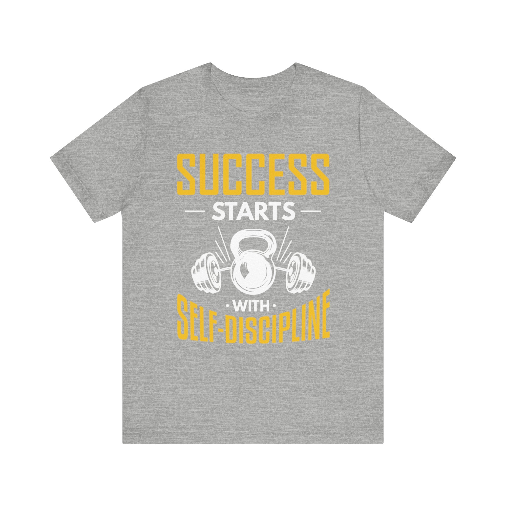 Le succès commence par le tee-shirt unisexe d’autodiscipline 