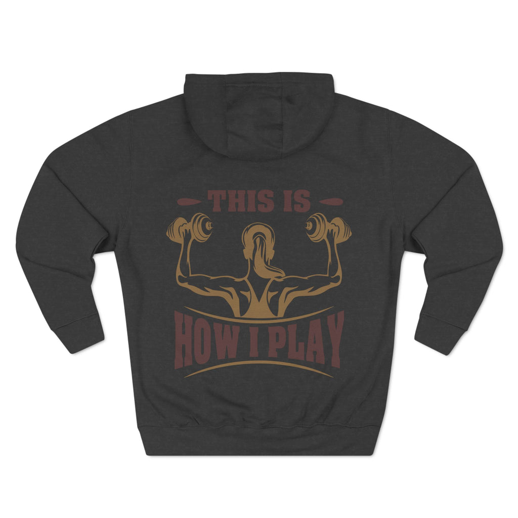 Rcnsons Unisex Three-Panel Fleece 'Play' Hoodie