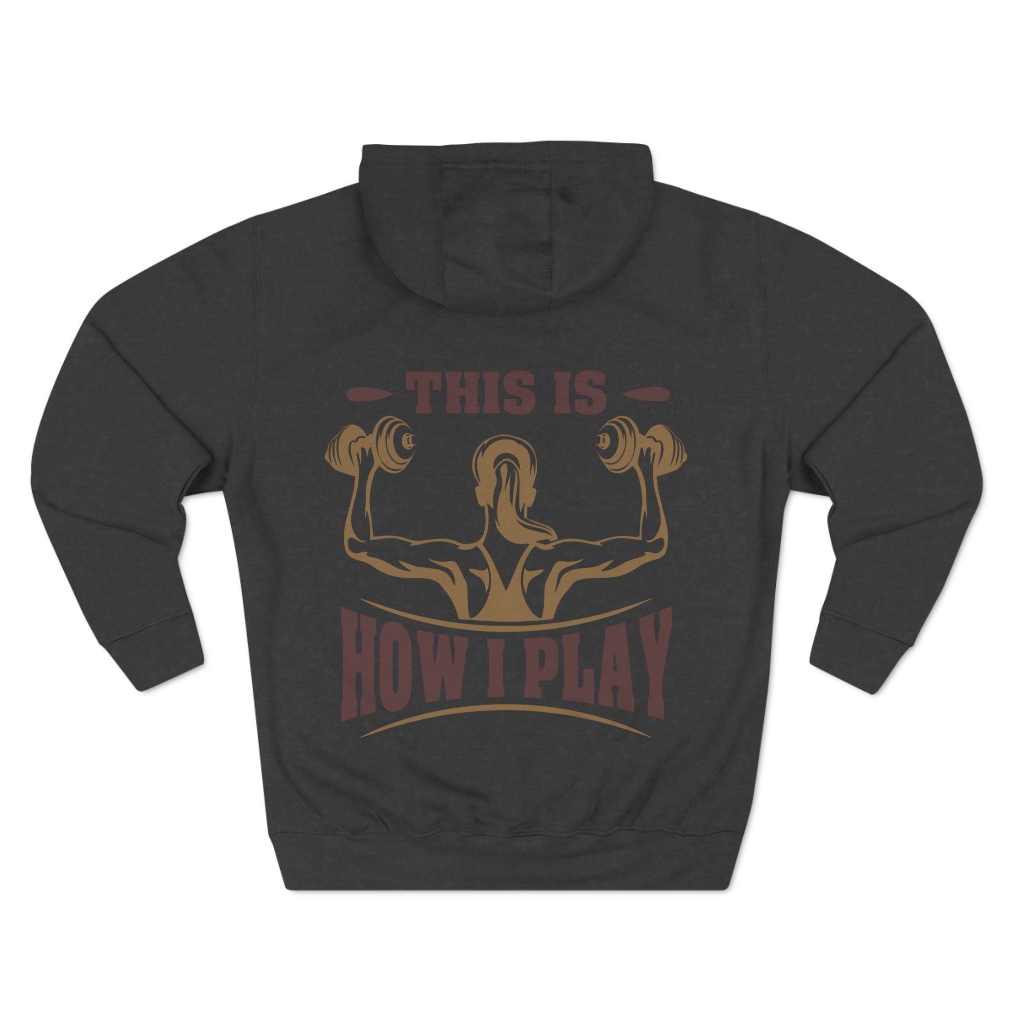 Rcnsons Unisex Three-Panel Fleece 'Play' Hoodie