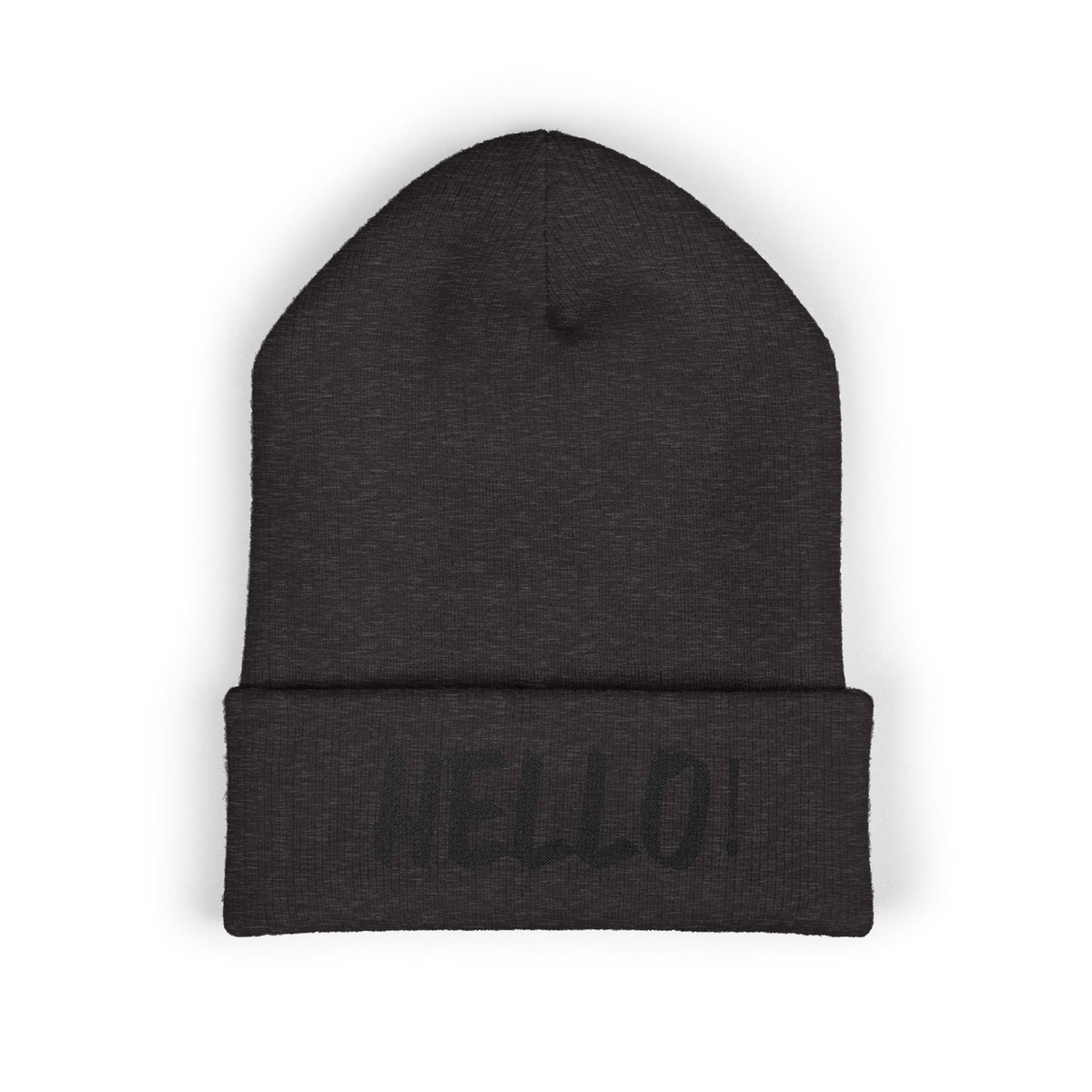 Hello! Classic Cuffed Beanie - Stylish Winter Hat for Trendsetters