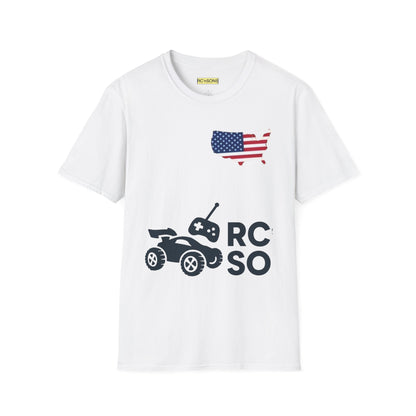 American Flag Tee - Unisex Softstyle T-Shirt for Patriotic Celebrations, 4th of July, Veterans Day, Casualwear, Gift Idea Printify