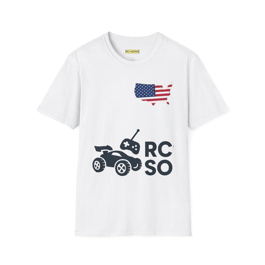 American Flag Tee - Unisex Softstyle T-Shirt for Patriotic Celebrations, 4th of July, Veterans Day, Casualwear, Gift Idea Printify