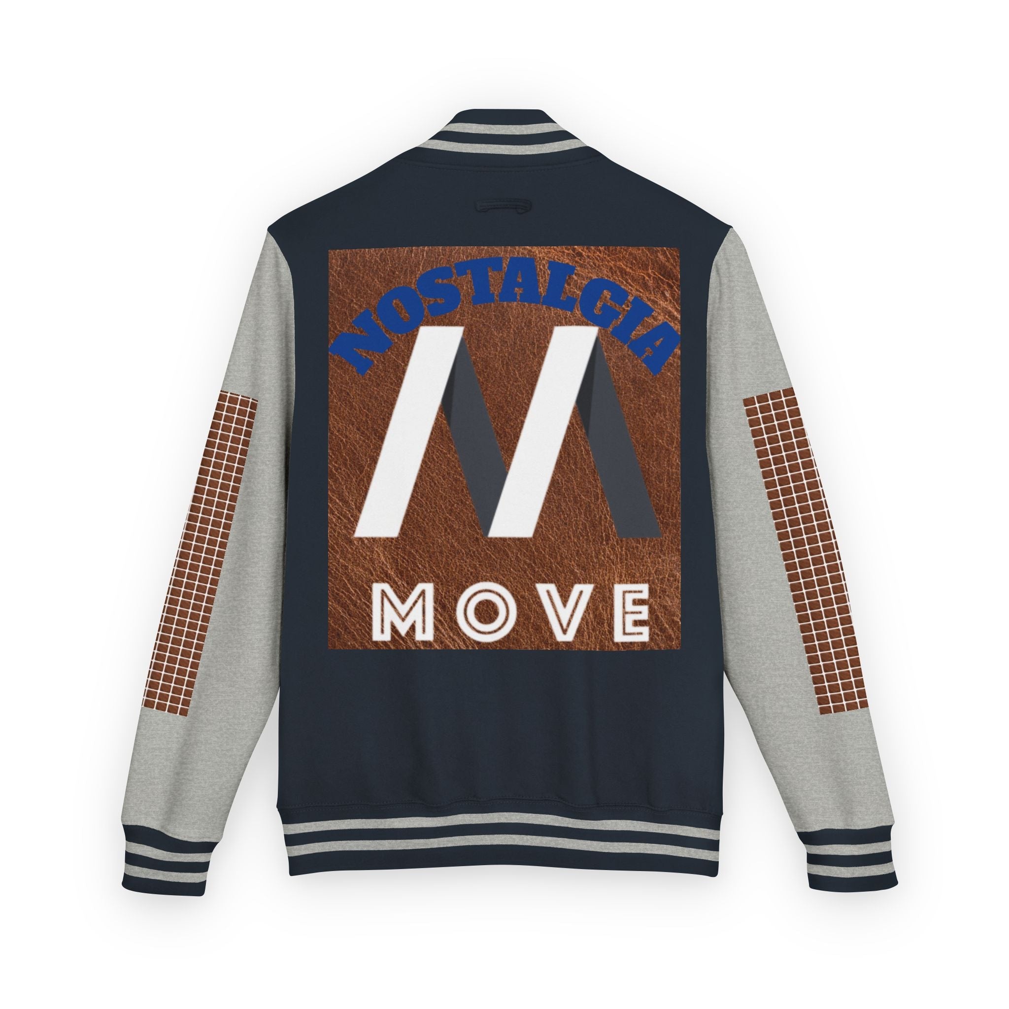 Vintage-Inspired Heavyweight Letterman Jacket, Unisex Varsity Jacket, Retro College Apparel, Perfect for Game Day, Nostalgia Move Style Printify