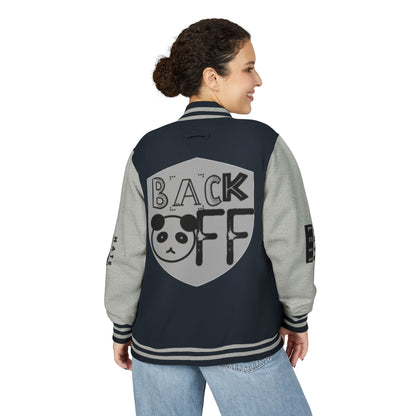 Unisex Heavyweight Letterman Jacket - Fun Panda Graphic Design