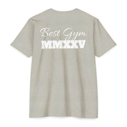 Best Gym Unisex CVC Jersey T-Shirt - Comfortable Fitness Apparel