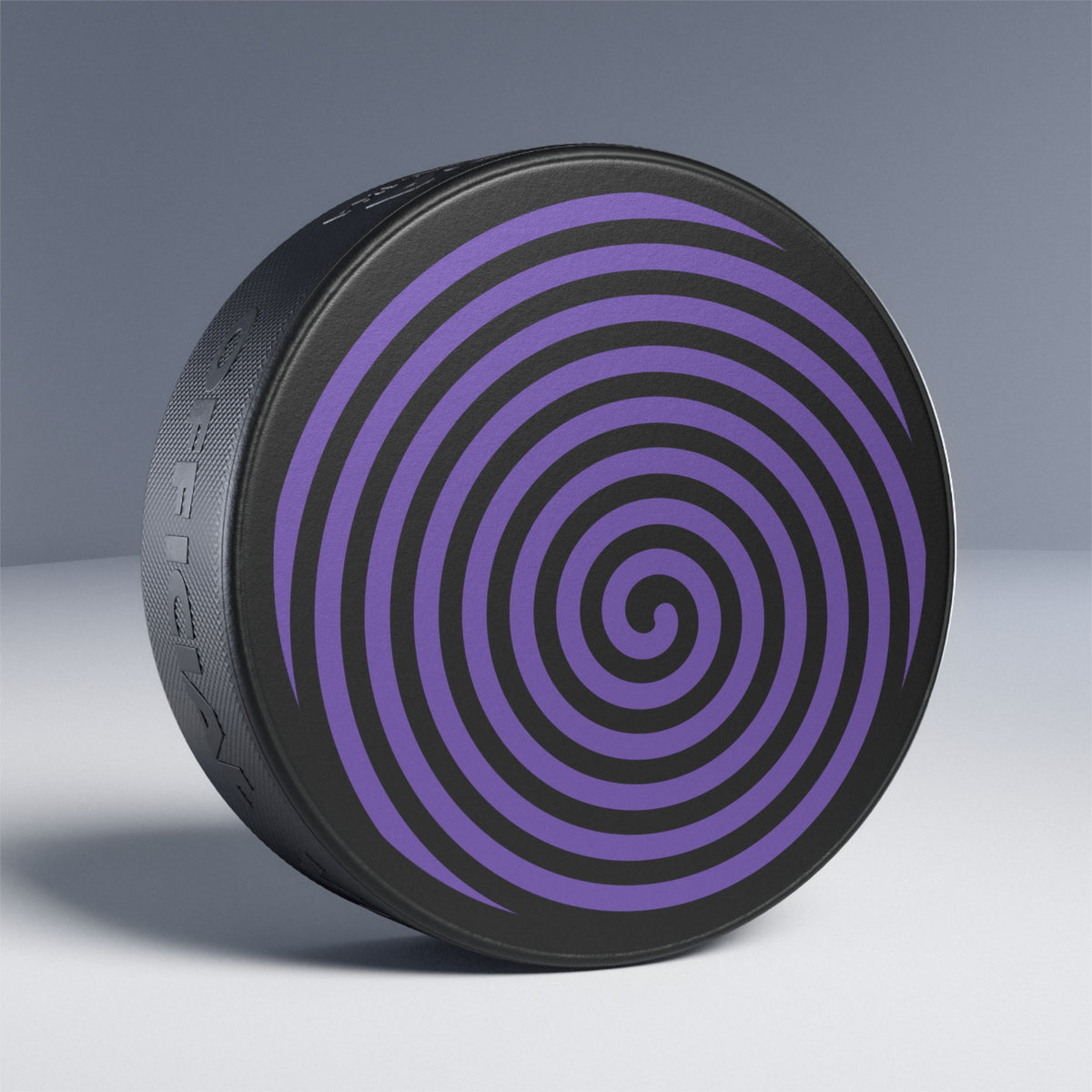 Hockey Puck - Spiral Strike Design