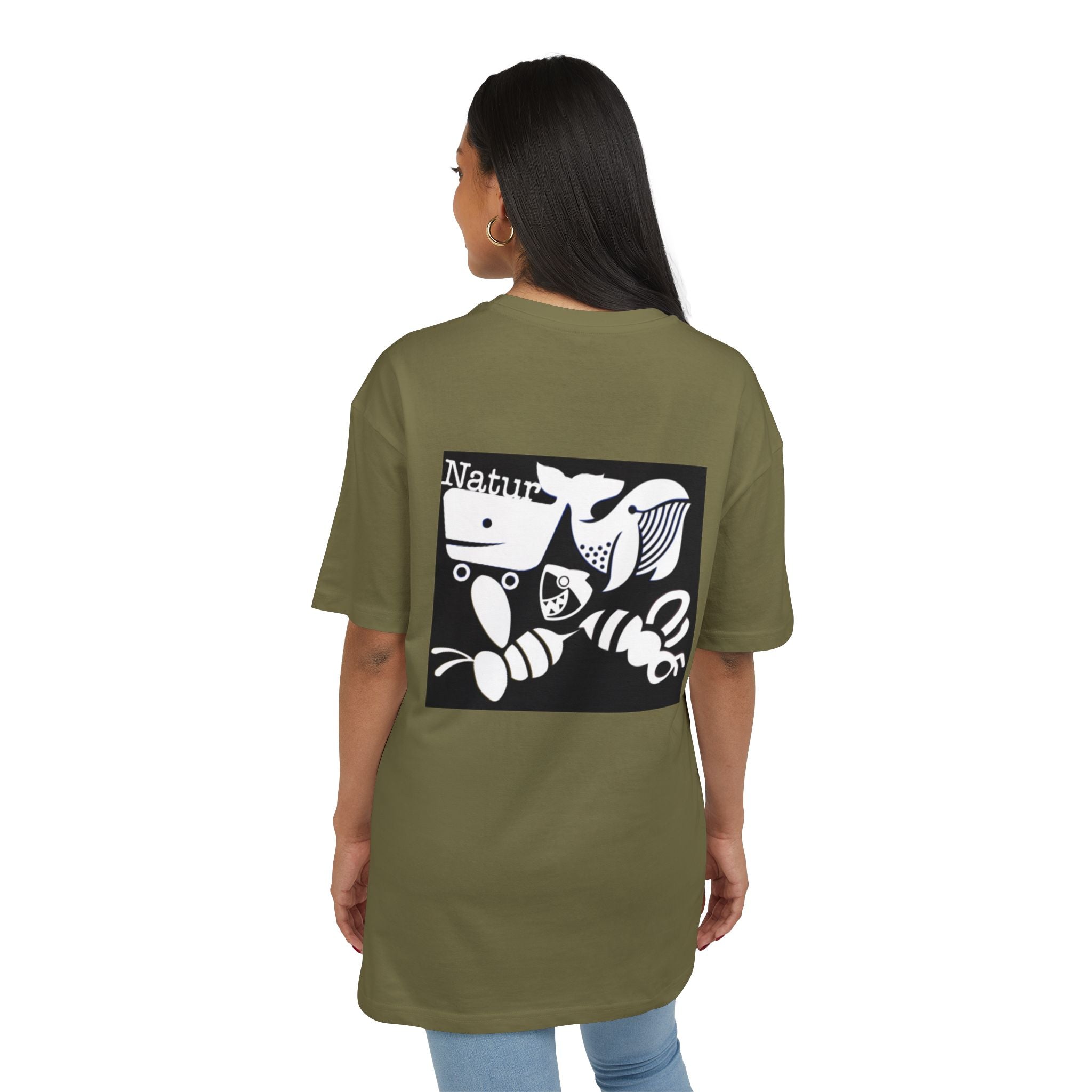 Nature-Inspired Oversize Tee - Unisex Graphic T-Shirt, Eco-Friendly Fashion, Casual Wear, Gift for Nature Lovers, Streetwear