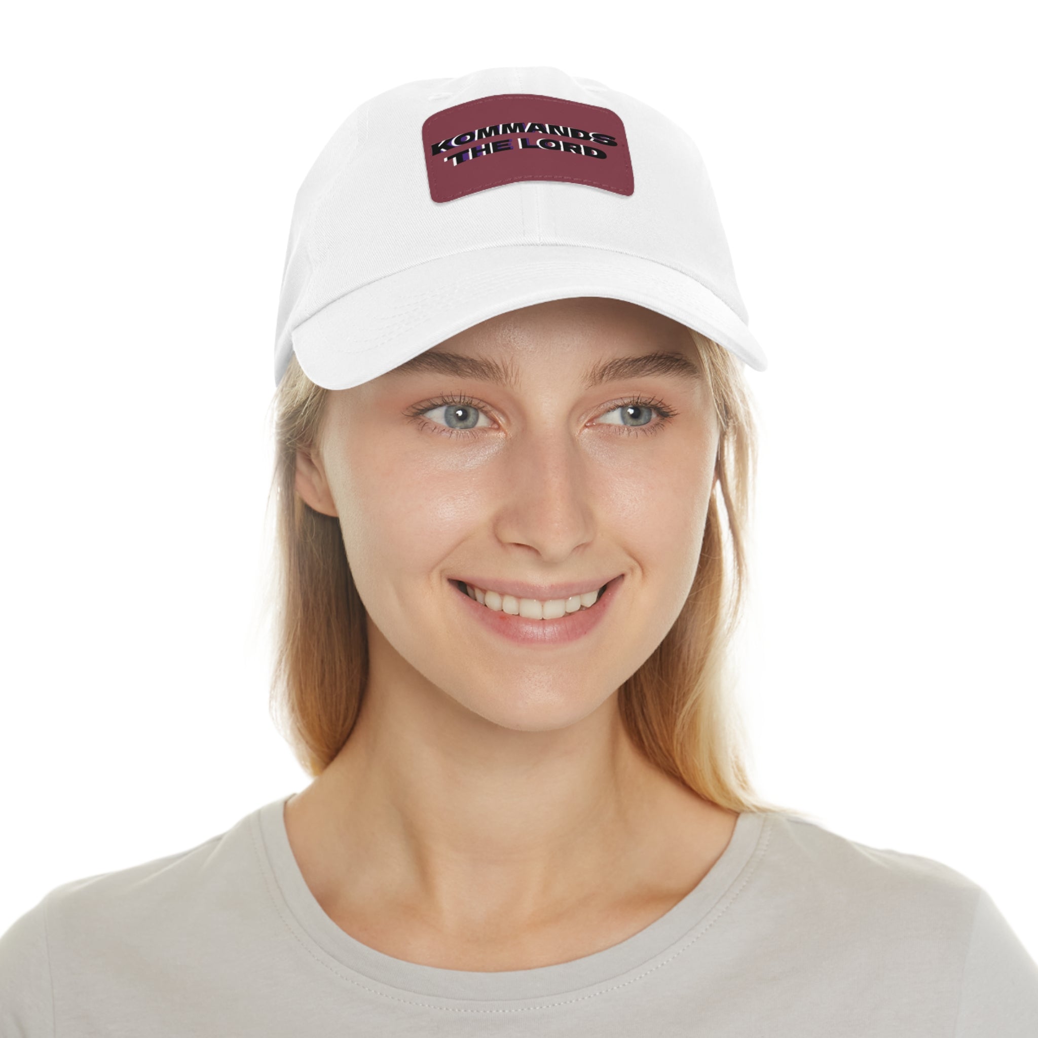 Dad Hat - Kommands The Lord Leather Patch Cap