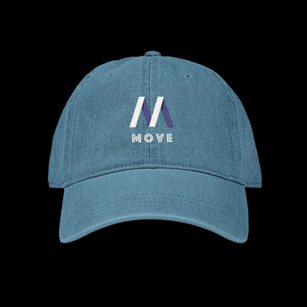 Embroidered Denim Hat - Move Design Printify