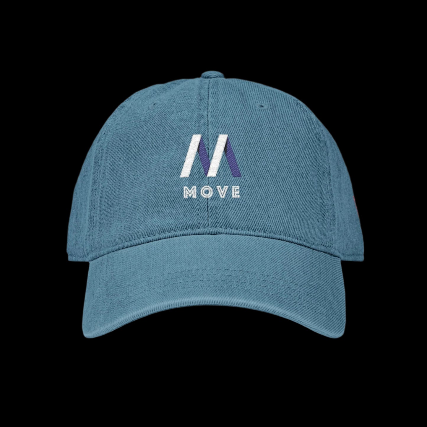 Embroidered Denim Hat - Move Design Printify