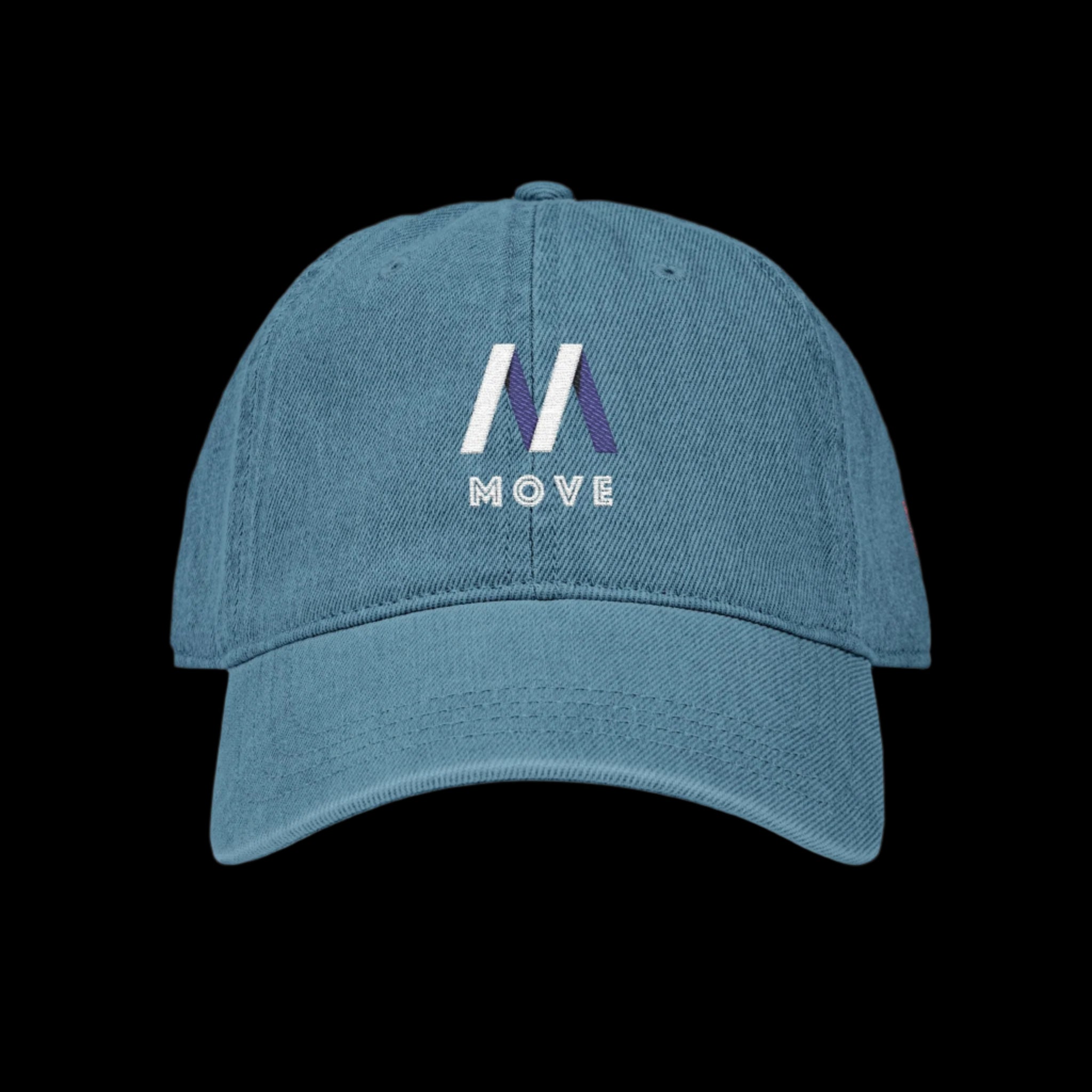 Embroidered Denim Hat - Move Design Printify