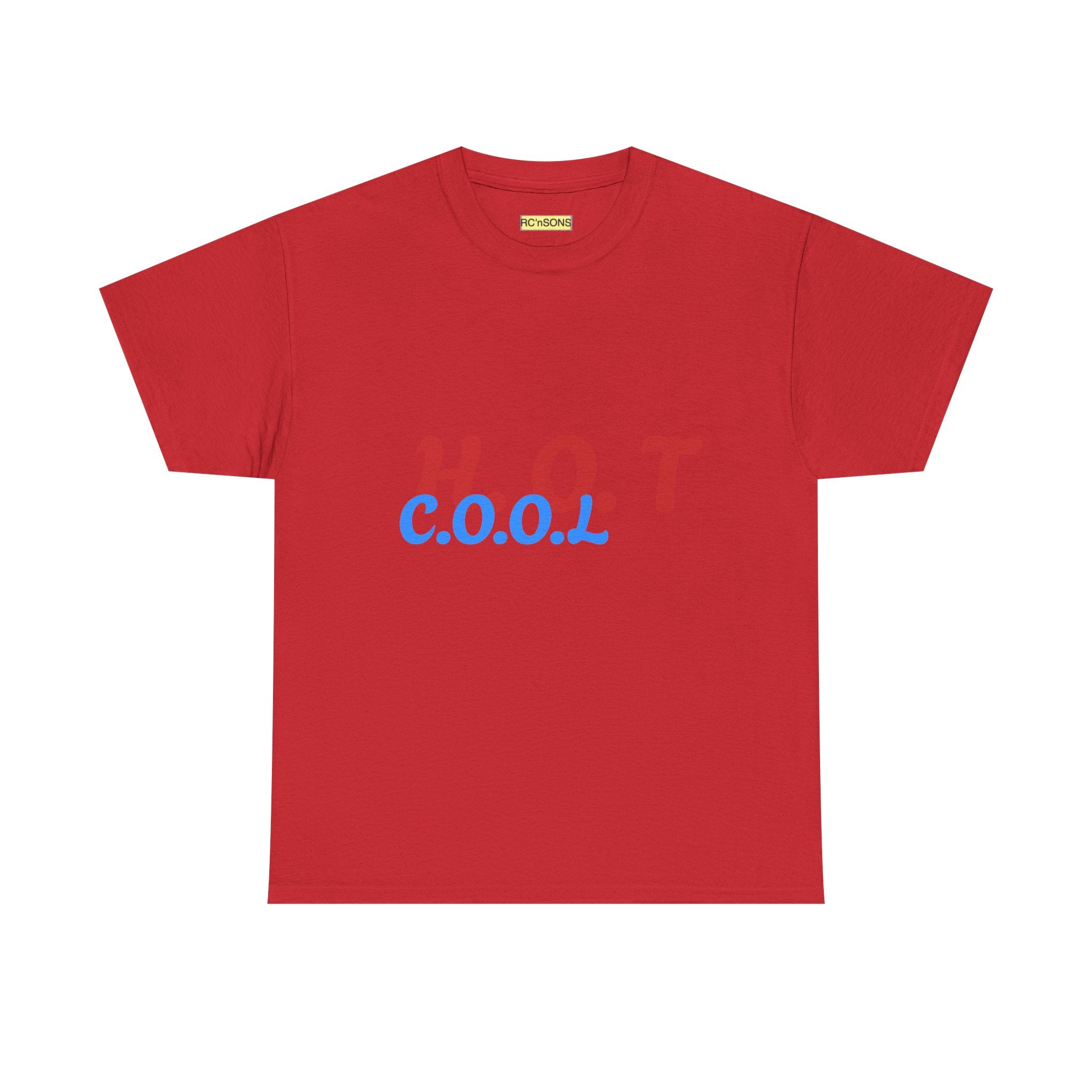 Cool & Trendy Unisex Heavy Cotton Tee - H.O.T. C.O.O.L. Graphic Shirt, Casual Wear, Gift for Friends, Summer Style, Streetwear Printify
