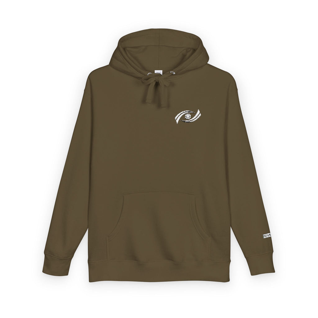 Cozy Unisex Fleece Hoodie with Artistic Design, Casual Wear, Gift for Him/Her, Fall Fashion, Everyday Comfort Printify