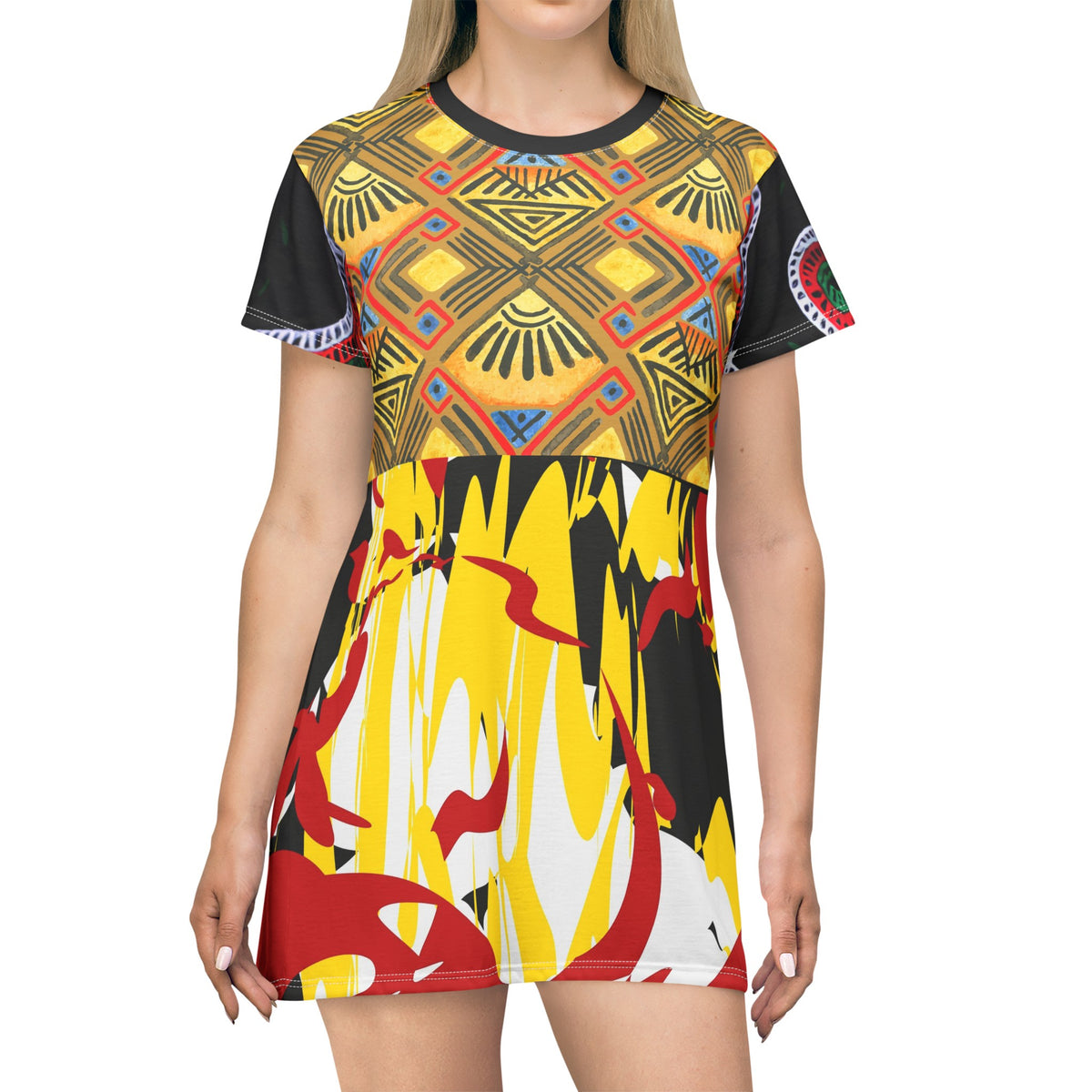 T-Shirt Dress Tropical Beach (AOP)