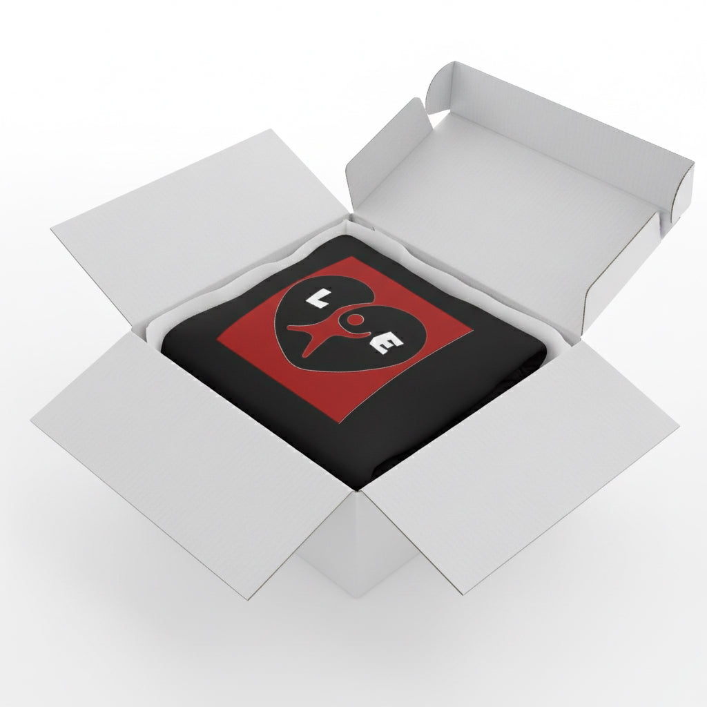 Heart Love Graphic Zip Hoodie, unisex Printify