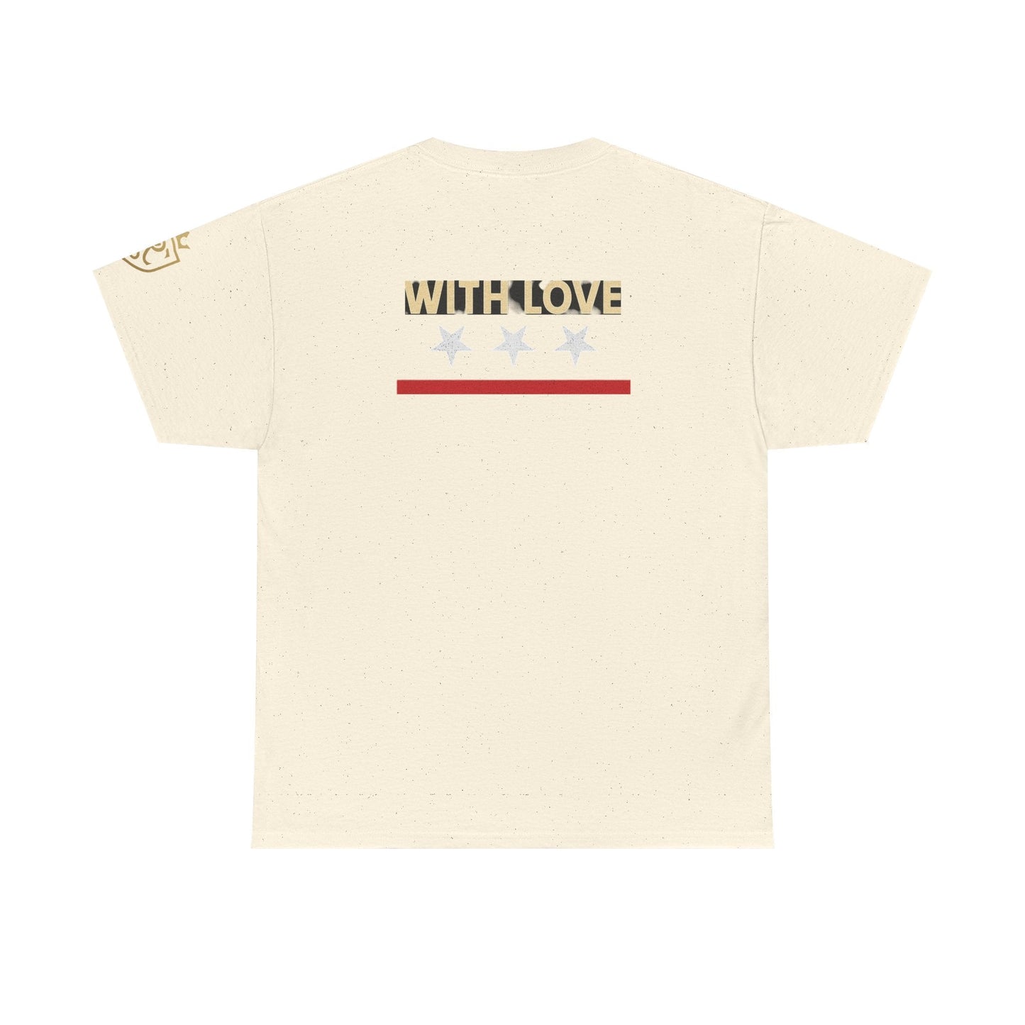 Stylish Unisex Heavy Cotton Tee - 'With Love' Statement Shirt, Casual Wear, Gift for Her, Gift for Him, Everyday Comfort Printify