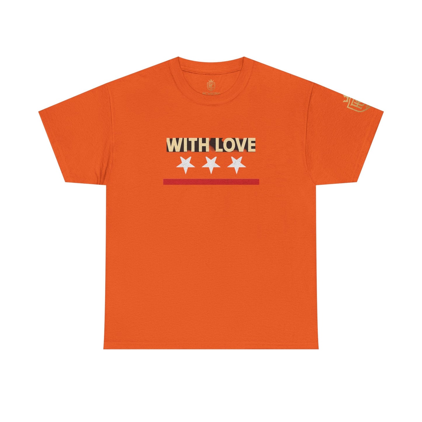 Stylish Unisex Heavy Cotton Tee - 'With Love' Statement Shirt, Casual Wear, Gift for Her, Gift for Him, Everyday Comfort Printify