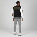 Unisex Heavyweight Letterman Jacket - Bold PUSHUP Design for Sporty Style Printify