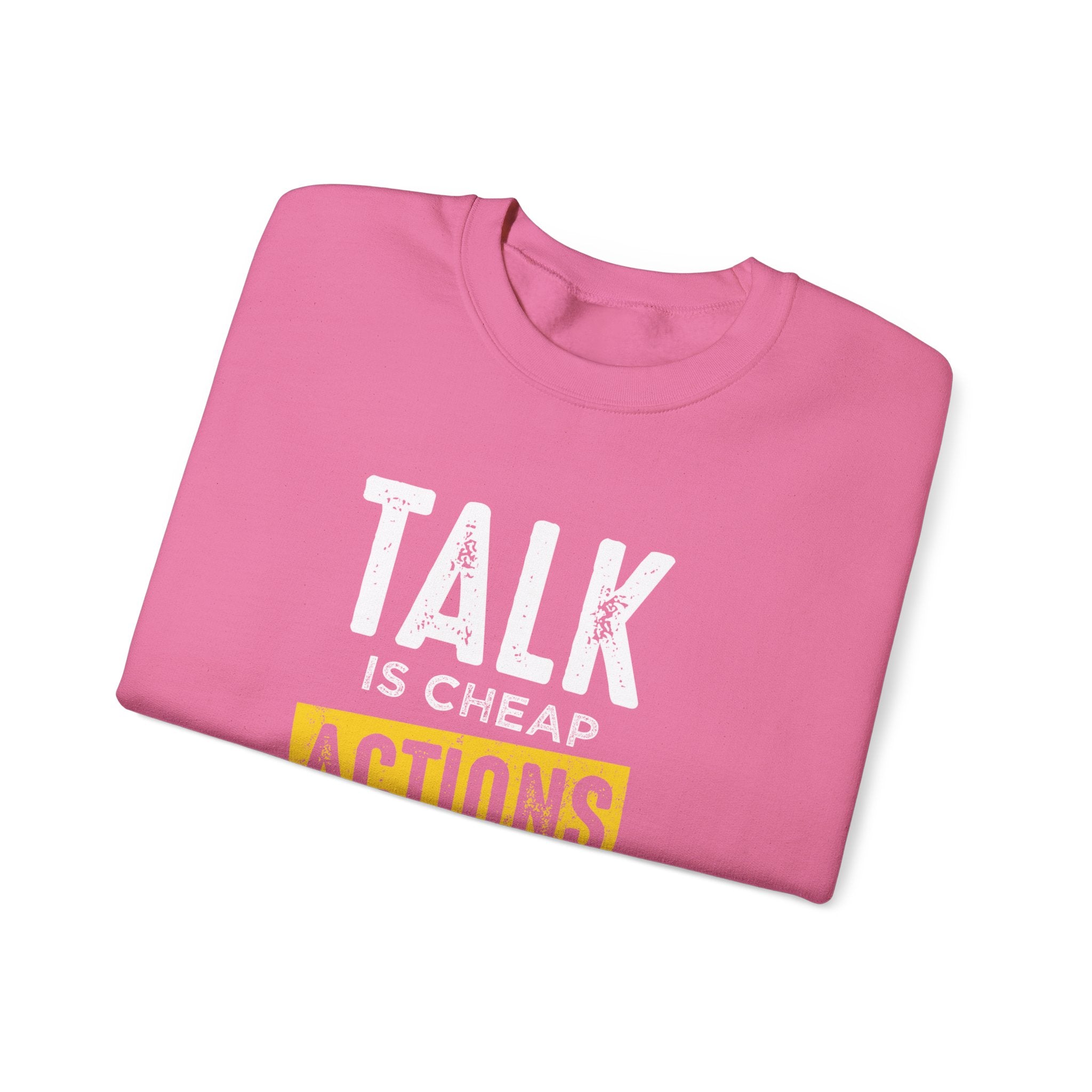 Parler, c’est des actions bon marché, parler plus fort, sweat-shirt unisexe 