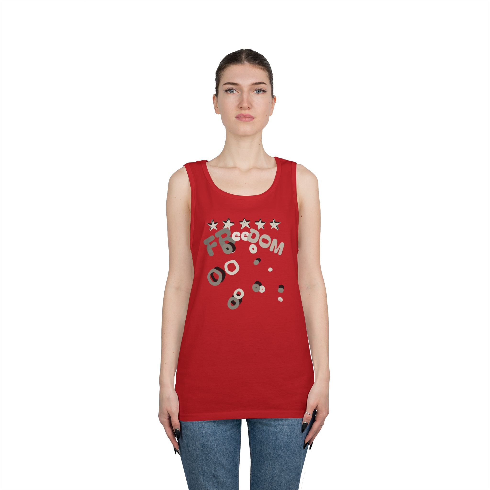 Heavy Cotton Tank Top-Freedom