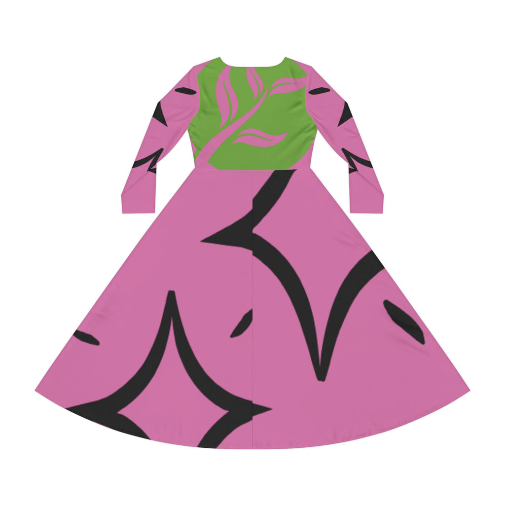 RC'nSONS  Long Sleeve Dance Dress (AOP)