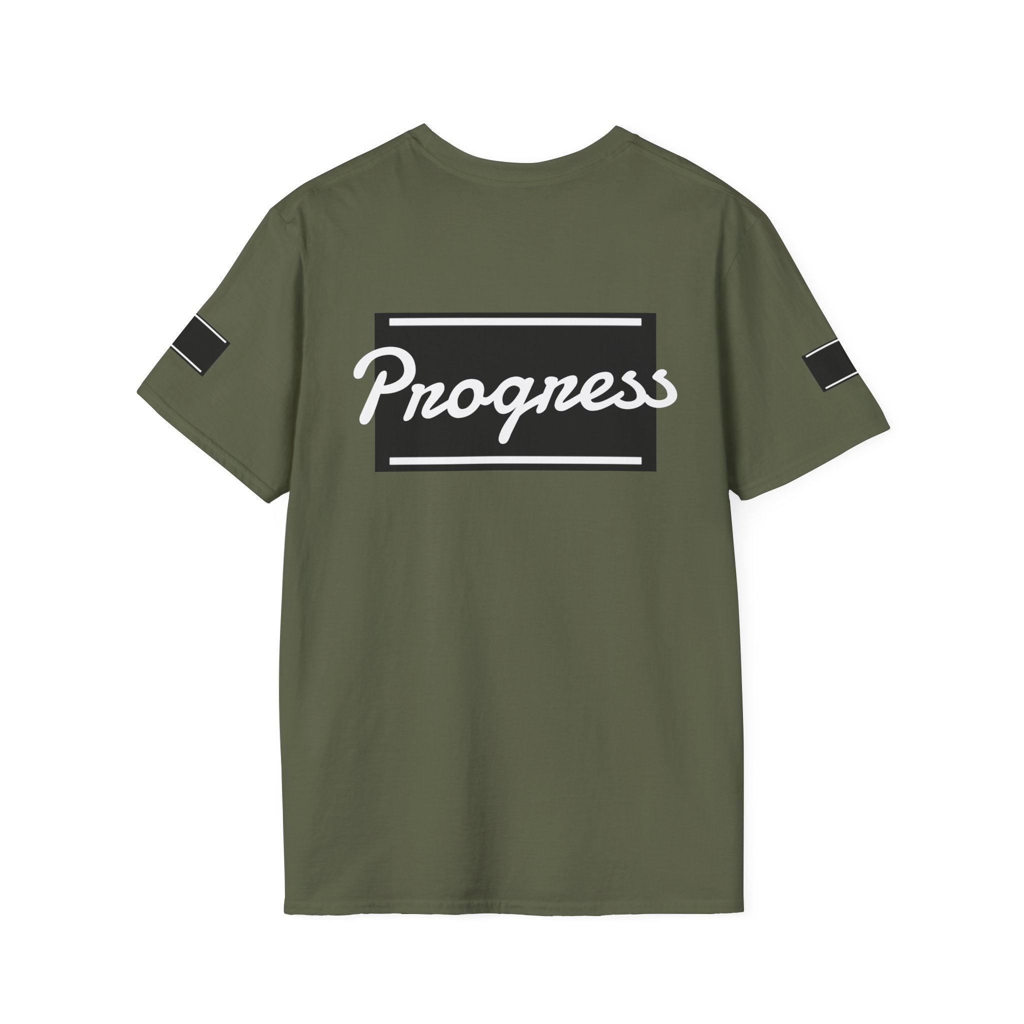 Motivational Unisex Softstyle T-Shirt | Progress Tee, Gift for Teens, Casual Wear, Workout Shirt, Inspirational Apparel Printify