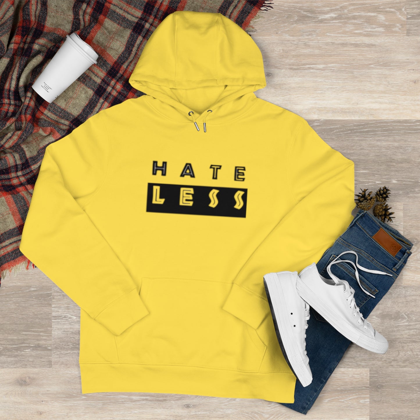 King Hate Less Hooded Sweatshirt - Promote Positivity and Kindness
