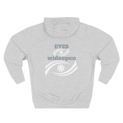 Fleece Hoodie, Cozy Warmth, Casual Style, Perfect for All Seasons, Gift for Friends, EYES wideopen Design