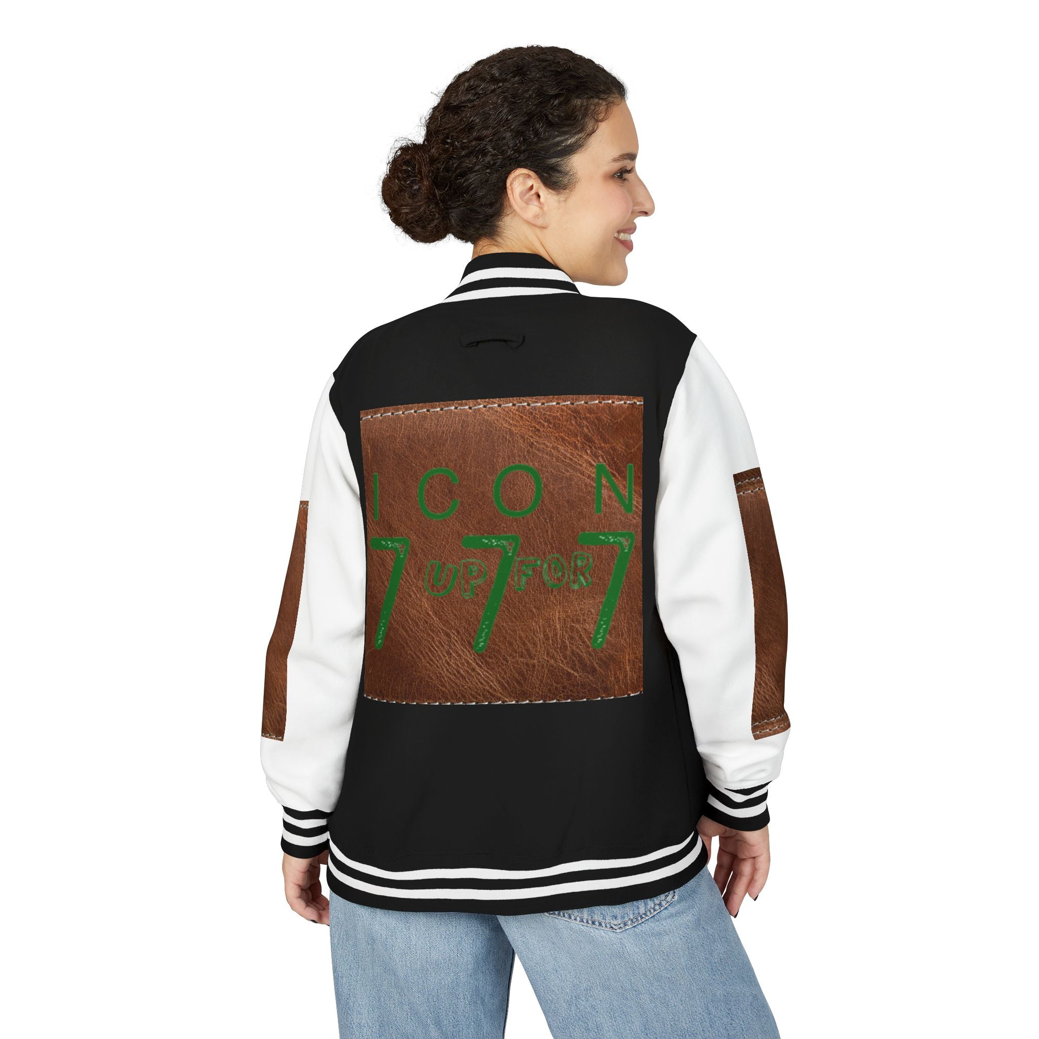 Letterman Jacket Icon Up for 777 Unisex Heavyweight