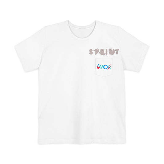 Unisex Pocket T-shirt - Sprint Amorx Design