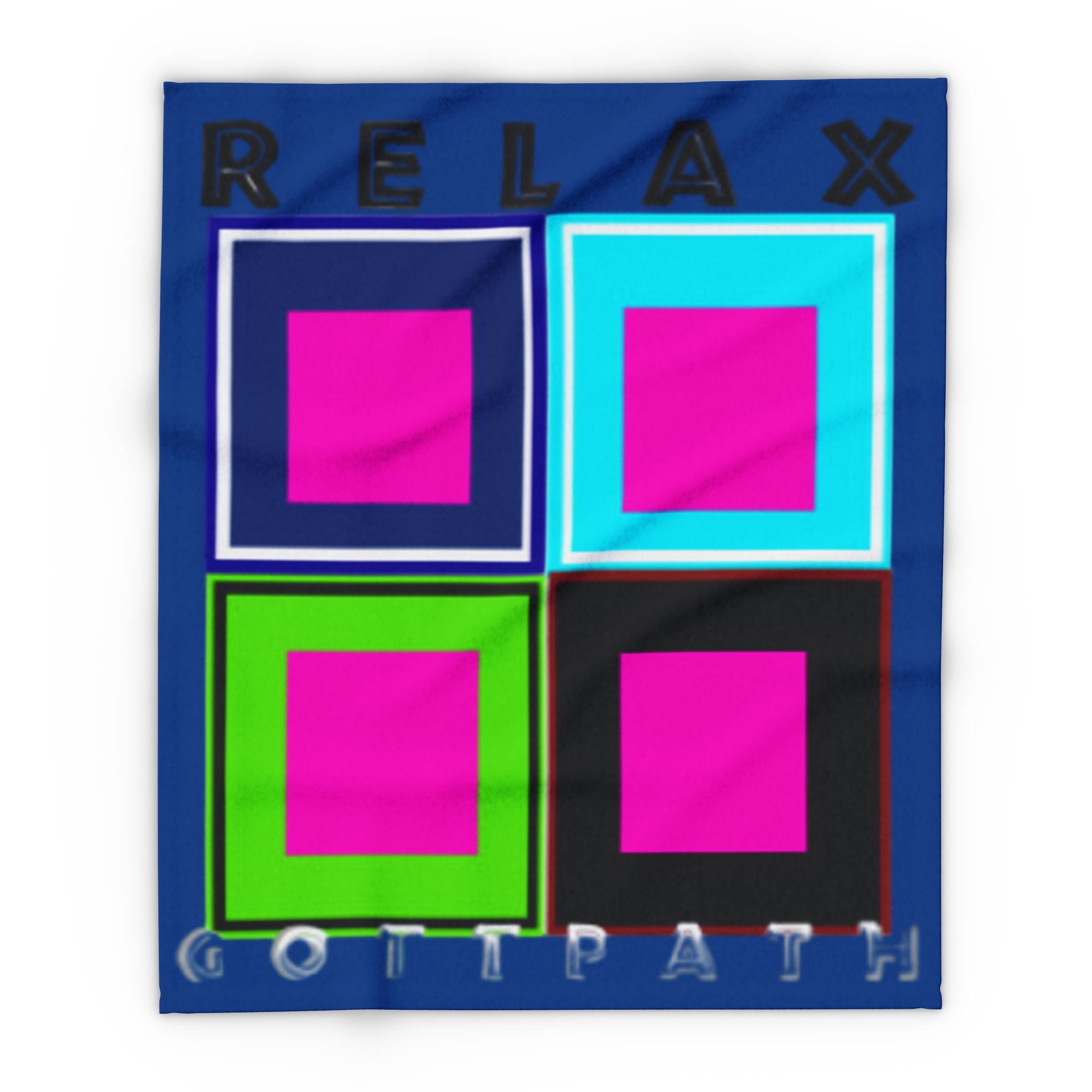 Vibrant Relaxation Arctic Fleece Blanket, Cozy Home Decor, Gift for Her, Modern Wall Art, Stylish Lounge Accessory, Colorful Throw