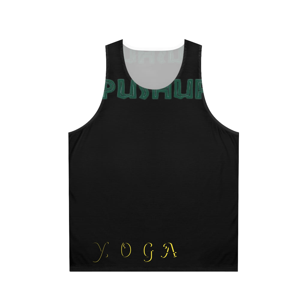 Yoga Pushup Unisex Tank Top - Motivational Fitness Apparel