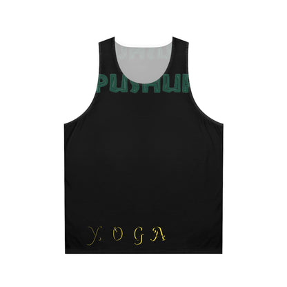 Yoga Pushup Unisex Tank Top - Motivational Fitness Apparel